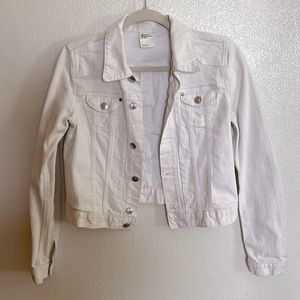 H & M White Jean Jacket